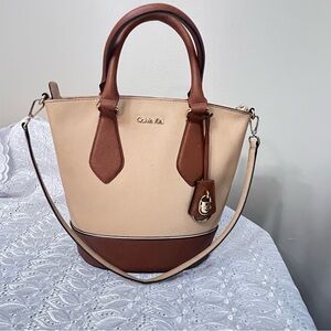 Calvin Klein Tan and Brown Women's Bag